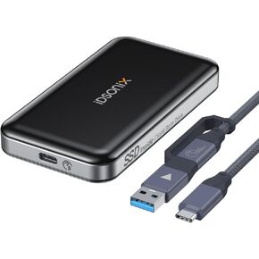 iDsonix-OCD-U-BK (USB 3.0) iDsonix External DVD Drive, USB3.0 CD Player for Laptop, External DVD Drive for PC Laptop WIN98/XP/7/8/10/ Vista/Mac
