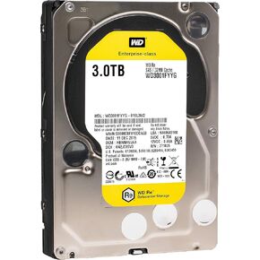 WD Re WD3001FYYG 3TB 7.2K RPM SAS 6 Gb/s 32MB Cache 3.5 inches Internal Hard Drive (Renewed)
