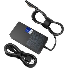 65W Surface Pro Charger for Microsoft Surface Pro 9,8,7,6,5,4, 3,Surface pro X 1796 1769 1800 Laptop Adapter Power Cord