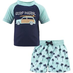 Hudson Baby Unisex Baby Swim Rashguard Set, Desert Cactus, 3T in Kuwait
