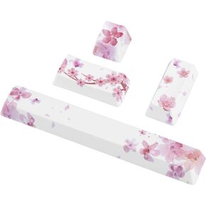 Keyboard Keycap, Wear-Resistant Key Caps, for Mechanical Keyboards(4 Cherry Blossoms)
