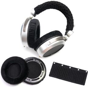 Smooth Velour Ear Pads Pure Wool Headband Cushion Cover Refresher Kit Compatible with Hifiman SUNDARA HE400 HE400SE 400I 400S HE560 560I HE500 300 350 HE3 5 6 Headset (Black Refresher Kit)