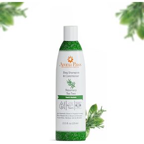 Aroma Paws Dog Shampoo – Cleansing Wash, Conditioning, Moisturizing – Healthy Ingredients – Aromatic Grooming Puppy Shampoo – Tearless Cleaner, Rosemary Tea Tree