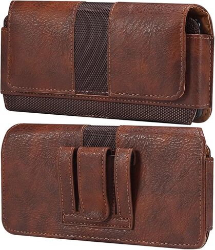 حامل مشبك حزام للهاتف الخلوي من الجلد للرجال متوافق مع Samsung Galaxy Z Fold 6/Z Fold 5/Z Fold 4/Z Fold 3/Z Fold 2/Z Fold 5G، حزمة خصر للهاتف الخلوي من الجلد وحقيبة يد وحقيبة يد ومحفظة in Kuwait