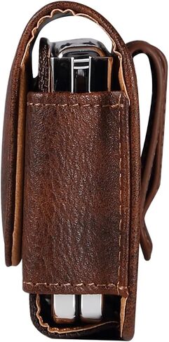 حامل مشبك حزام للهاتف الخلوي من الجلد للرجال متوافق مع Samsung Galaxy Z Fold 6/Z Fold 5/Z Fold 4/Z Fold 3/Z Fold 2/Z Fold 5G، حزمة خصر للهاتف الخلوي من الجلد وحقيبة يد وحقيبة يد ومحفظة in Kuwait