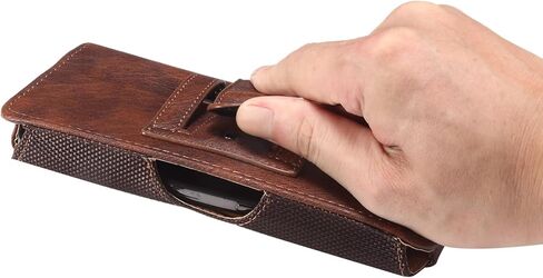 حامل مشبك حزام للهاتف الخلوي من الجلد للرجال متوافق مع Samsung Galaxy Z Fold 6/Z Fold 5/Z Fold 4/Z Fold 3/Z Fold 2/Z Fold 5G، حزمة خصر للهاتف الخلوي من الجلد وحقيبة يد وحقيبة يد ومحفظة in Kuwait