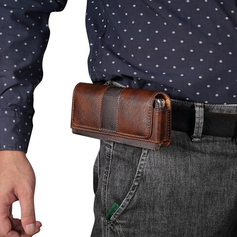 حامل مشبك حزام للهاتف الخلوي من الجلد للرجال متوافق مع Samsung Galaxy Z Fold 6/Z Fold 5/Z Fold 4/Z Fold 3/Z Fold 2/Z Fold 5G، حزمة خصر للهاتف الخلوي من الجلد وحقيبة يد وحقيبة يد ومحفظة in Kuwait