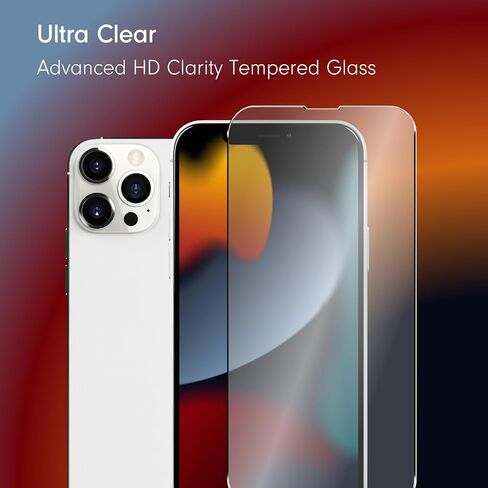 Sonix | 3 Pack Glass Screen Protector for iPhone 15 Pro Max + 3 Pack Camera Lens Protector | Case Friendly, Tempered Glass in Saudi Arabia