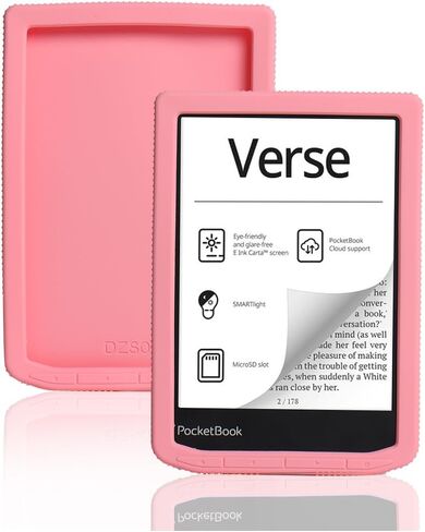 Protective case for e-Book Reader case Used for Pocketbook Verse PB634 Silicone Lightweight 6-inch Pocketbook Verse Pro PB629 Soft Tablet Back Cover Anti Drop (Black) in Kuwait