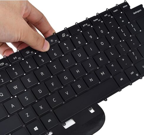 لوحة مفاتيح بديلة بإضاءة خلفية لجهاز Dell XPS 15 9500 9510 9520 9530، XPS 17 9700 9710 9720 9730، Precision 5550 5560 5750 5760 Series Laptop، XPS 9500 9700 لوحة مفاتيح بديلة بتصميم أمريكي in Kuwait