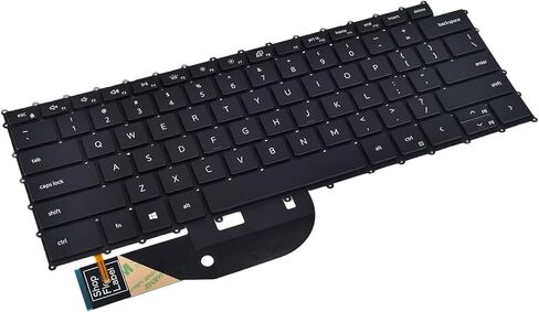 لوحة مفاتيح بديلة بإضاءة خلفية لجهاز Dell XPS 15 9500 9510 9520 9530، XPS 17 9700 9710 9720 9730، Precision 5550 5560 5750 5760 Series Laptop، XPS 9500 9700 لوحة مفاتيح بديلة بتصميم أمريكي in Kuwait