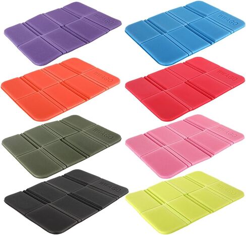 GANAZONO 8 قطع وسادة إسفنجية قابلة للطي، حصيرة قابلة للطي، وسادة مقعد للتخييم، وسادة تخييم، حصيرة تخييم، وسادة مقاومة للماء، وسادة Xpe، بطانية للنزهة، وسادة للنزهة in Kuwait