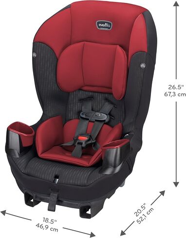 مقعد سيارة إيفينفلو سونوس 65 قابل للتحويل، أحمر روكو in Kuwait