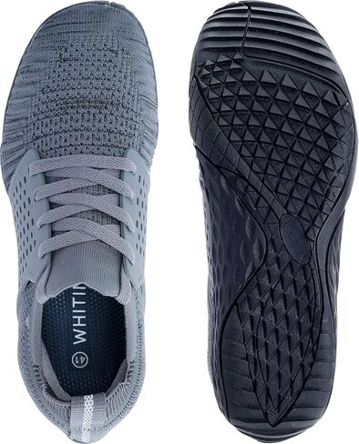 WHITIN Men's Trail Running Shoes Minimalist Barefoot Zero Drop Sneakers Wide Width Size 14 Toe Box Gym Workout Fitness Breathable Brown Gum 48 in Saudi Arabia