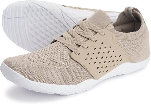 WHITIN Men's Trail Running Shoes Minimalist Barefoot Zero Drop Sneakers Wide Width Size 14 Toe Box Gym Workout Fitness Breathable Brown Gum 48 in Saudi Arabia