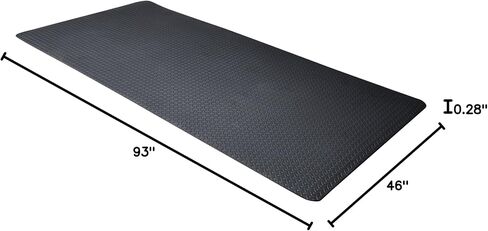 CAP Barbell Foam Mat, Black Diamond Plate Texture, 7mm Thick (MT-46937EBK) in Saudi Arabia