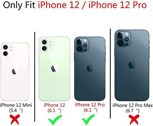 NITITOP Compatible with iPhone 12/12 Pro Case Cute Mirror Bow Love Heart Pattern for Women Girls Ribbon Design Shockproof Silver Protective Phone Cover - Pink Bow in Saudi Arabia