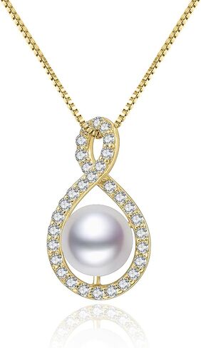 Black Pearl Necklaces Gifts for Wife Freshwater Pearl Necklace Wedding Birthday Gifts - Mom Girlfriend Her Mothers Day Gifts for Women in Saudi Arabia