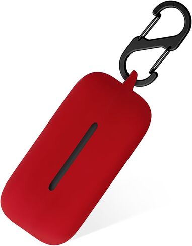 Geiomoo Silicone Case for Sony WF-C510, Protective Cover with Carabiner (Black) in Saudi Arabia