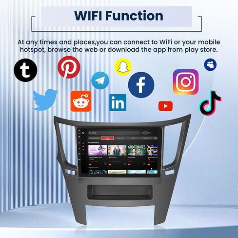 ترقية ستيريو 2G+64G Android 13 لسيارة Subaru Legacy/Outback 2010-2014 Wireless Carplay Android Auto 9 بوصة راديو تعمل باللمس مع FM RDS EQ Mirror Link Canbus كاميرا احتياطية وميكروفون in Saudi Arabia