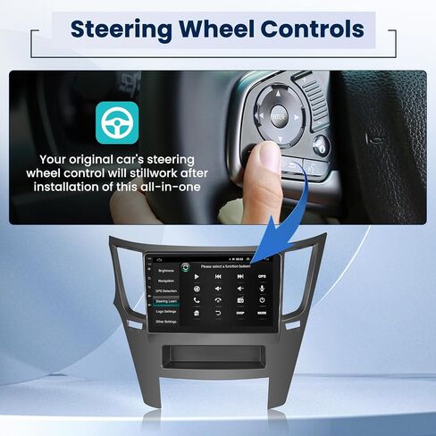 ترقية ستيريو 2G+64G Android 13 لسيارة Subaru Legacy/Outback 2010-2014 Wireless Carplay Android Auto 9 بوصة راديو تعمل باللمس مع FM RDS EQ Mirror Link Canbus كاميرا احتياطية وميكروفون in Saudi Arabia