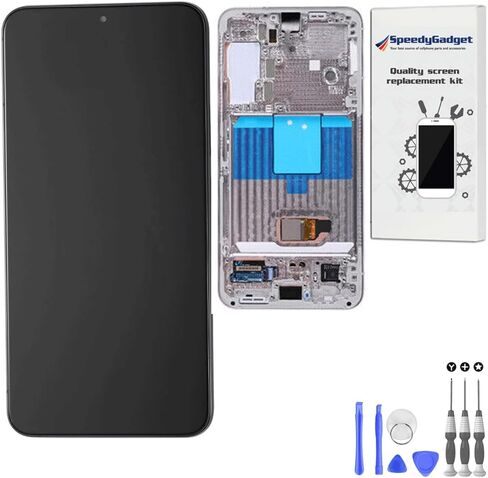[الجودة الأصلية] استبدال شاشة S22 لهاتف Samsung Galaxy S22 6.1 بوصة AMOLED محول رقمي لشاشة تعمل باللمس مع إطار أسود فانتوم - استبدال LCD in Saudi Arabia