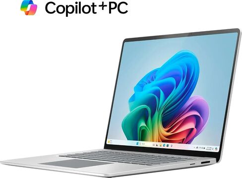 كمبيوتر محمول Microsoft Surface 7 Copilot+ PC، شاشة لمس HDR مقاس 15 بوصة، معالج Qualcomm Snapdragon X Elite ذو 12 نواة، معالج رسوميات Qualcomm Adreno، ذاكرة وصول عشوائي سعتها 16 جيجابايت، محرك أقراص SSD سعة 256 جيجابايت، شبكة WiFi 7، إضاءة خلفية، محور 11  in Saudi Arabia