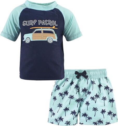 Hudson Baby Unisex Baby Swim Rashguard Set, Desert Cactus, 3T in Kuwait