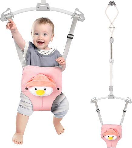Baby Doorway Jumpers, Sturdy Johnny Jumper Adjustable 10.8"-23.6" Strap, Soft Baby Seat Bag, Protable Doorway Jumper for Baby in Saudi Arabia