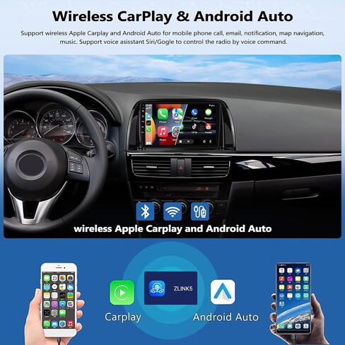 2G+64G Car Radio Stereo for Mazda CX5 CX-5 2013-2016 with Wireless CarPlay Android Auto 9" Android 13 Car Stereo Touch Screen Radio with GPS Navigation Bluetooth AHD Backup Camera Head Unit (High-End) in Saudi Arabia