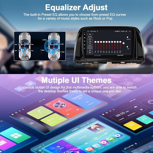 2G+64G Car Radio Stereo for Mazda CX5 CX-5 2013-2016 with Wireless CarPlay Android Auto 9" Android 13 Car Stereo Touch Screen Radio with GPS Navigation Bluetooth AHD Backup Camera Head Unit (High-End) in Saudi Arabia