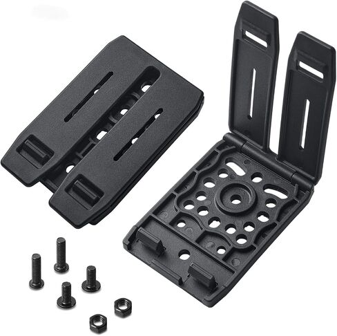 2Pack MOLLE Adapter-Polymer Modular Panel Tactical Gear Attachment Clip for Holsters/Belt/Vest/Mag Pouches, Black in Saudi Arabia
