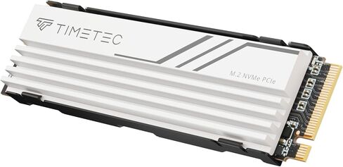 Timetec 2TB PCIe 4.0 White Heatsink Gaming SSD NVMe Phison E27T PCIe Gen4x4 M.2 2280 3D NAND TLC SLC Cache Read/Write Speed Up to 7,400/6,400 MB/s Internal Solid State Drive for PS5, PC Desktop in Saudi Arabia