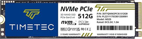 Timetec 2TB PCIe 4.0 White Heatsink Gaming SSD NVMe Phison E27T PCIe Gen4x4 M.2 2280 3D NAND TLC SLC Cache Read/Write Speed Up to 7,400/6,400 MB/s Internal Solid State Drive for PS5, PC Desktop in Saudi Arabia