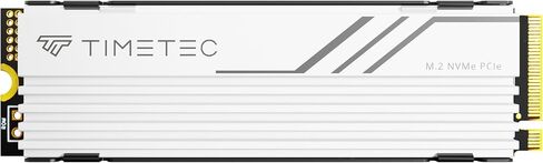 Timetec 2TB PCIe 4.0 White Heatsink Gaming SSD NVMe Phison E27T PCIe Gen4x4 M.2 2280 3D NAND TLC SLC Cache Read/Write Speed Up to 7,400/6,400 MB/s Internal Solid State Drive for PS5, PC Desktop in Saudi Arabia