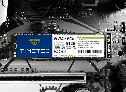 Timetec 2TB PCIe 4.0 White Heatsink Gaming SSD NVMe Phison E27T PCIe Gen4x4 M.2 2280 3D NAND TLC SLC Cache Read/Write Speed Up to 7,400/6,400 MB/s Internal Solid State Drive for PS5, PC Desktop in Saudi Arabia