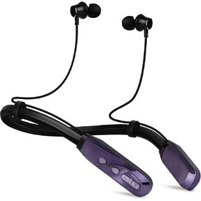 Neckband Bluetooth Headphones, 120H Long Playtime Wireless Stereo Neckband Earbuds with Microphone, Waterproof Around The Neck Headphones in Ear Headset for Sports/Workout/Office (Copper)