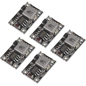 5 Pcs 5V Voltage Regulator Mini Reducer DC 5-30V 12V 24V Power Buck to 5V Buck Converter Board 1.8A Output Mini360 MP1584EN DC-DC Buck Step Down Converter Power Supply Module