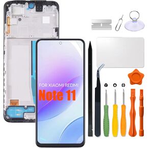 بديل لشاشة Xiaomi Redmi Note 11 LCD مع إطار لـ Redmi note11 2201117TG | 2201117TI | 2201117TY | 2201117TL LCD مجموعة المحولات الرقمية لشاشة تعمل بلمس مع طقم تصليح in Kuwait