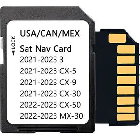 Willyon Latest Updated Navigation Card Compatible with 2021-2023 3 / CX-5 / CX-9 / CX-30 / CX-50, 2022-2023 MX-30, Covers North America Maps(USA/CAN/MEX), WY-TD2K