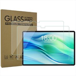 2-Pack Tempered Glass Screen Protector for TECLAST P50/TECLAST P50S Tablet 11 Inch Tablet PC, Ultra Clear Transparency Anti-Scratch 9H Hardness
