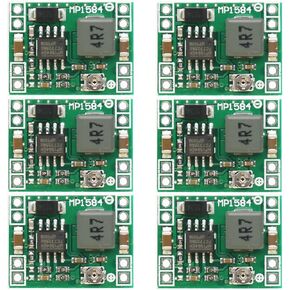 6Pcs Mini MP1584EN DC-DC 3A Power Buck Adjustable Module 24V to 12V 9V 5V 3V