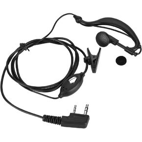 Universal Walkie Talkie Headset, Universal 2pin Earphone 2 Way Radio Headset Earhook for K Head Walkie Talkie Radio