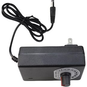 محول الطاقة AC إلى DC الجدار شاحن الولايات المتحدة التوصيل 2V-12V 1A محول التيار الكهربائي قابل للتعديل مفتاح إمداد الطاقة العالمي 5.5x2.5mm موصل