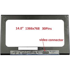 New LCD Replacement Screen HD 1366x768 (Non Touch) 14.0 Inch 30 Pin Matte for Dell Latitude 5400/5401/5410/5411 for Laptop/Display/Screen/LCD Application