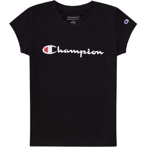 Champion Girls Tee Shirt for Kids Short Sleeve T-Shirt Girls Tops