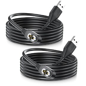 (2Pack) 4-Pin Magnetic Charging Cable for Shokz OpenSwim Pro, USB Charging Cable Compatible with AfterShokz S710 Bone Conduction Headphones, Shokz Charging Cable Support Transferring Files (3.3ft/1m)