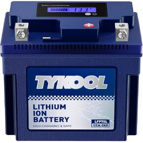 YTX12-BS YTX12 Lithium LiFePO4 Motorcycle Battery,12V 6Ah,360CCA,Built in BMS,Powersports Battery,for ATV, UTV,Scooter,Jet Ski, Snowmobile,Quad, Riding Lawn Mower, Tractor,Polaris Battery