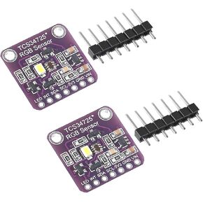 2pcs TCS-34725 TCS34725 RGB Light Color Sensor Colour Recognition Module RGB Color Sensor with IR Filter and White LED for Arduino