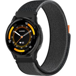 Vanjua Nylon Bands Compatible with Garmin Vivoactive 4 / Venu 3 / Venu 2 Watch Band Women Men, 22mm Sport Replacement Strap for Garmin Vivoactive 4, Venu 3, Venu 2, Forerunner 745 / 265 / 255 Smart Watch